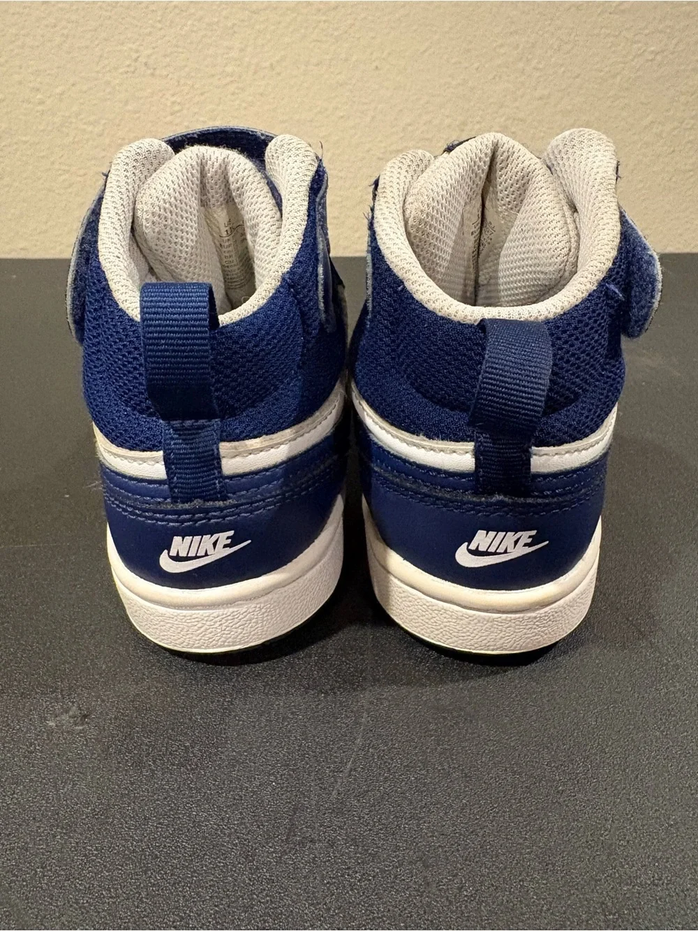 Nike Court Borough Mid Kids Shoes Toddler Size 11C Color Blue & White CD7783-107_8